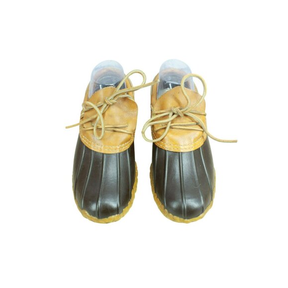 Vintage LL Bean Brown Leather Unlined Moccasin Hunting Duck Boots Size 7 M - Picture 5 of 10